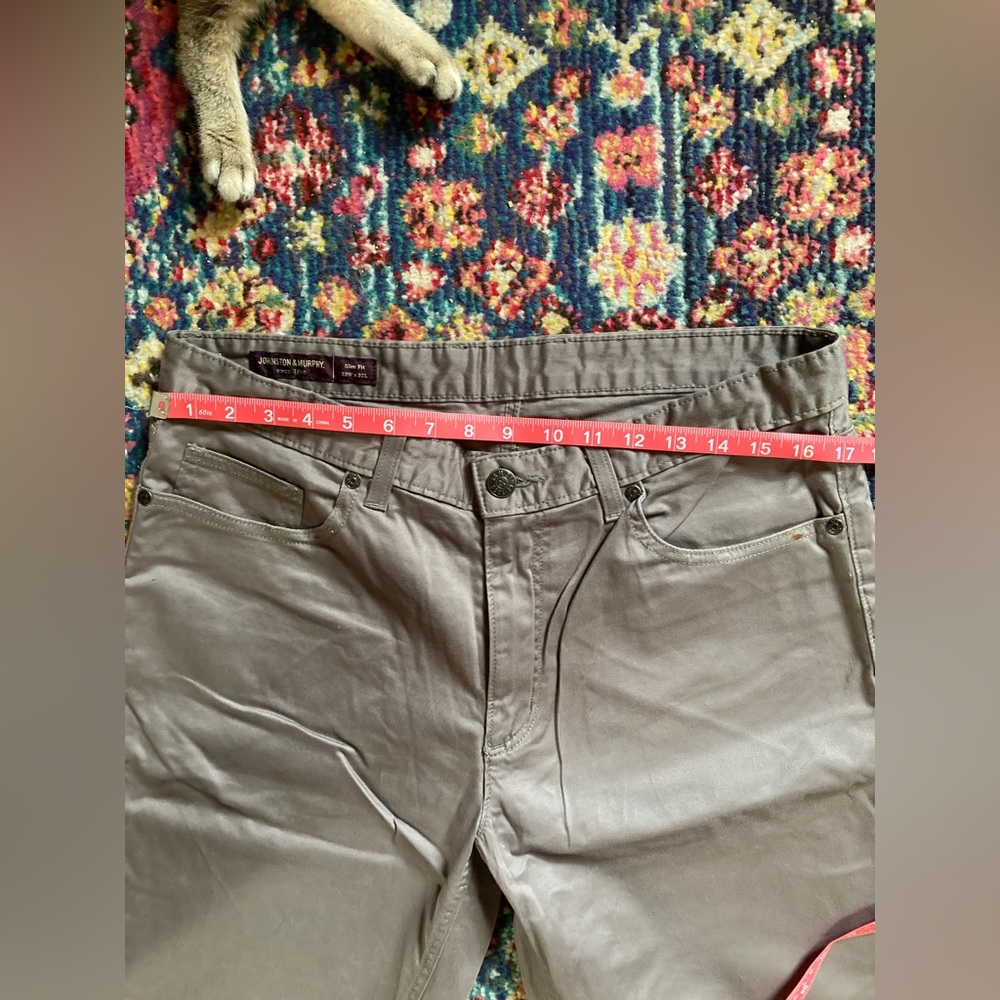 Mens taupe, neutral gray beige khaki chinos